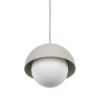 Lampadario da bagno a sospensione beige sfera 17 cm